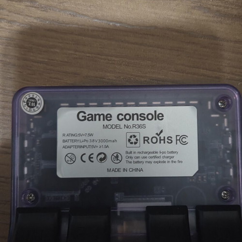 R36S authentic handheld console like new with protective case and accessories