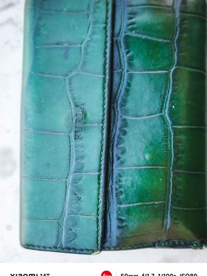 Furla women's wallet like new, dark green