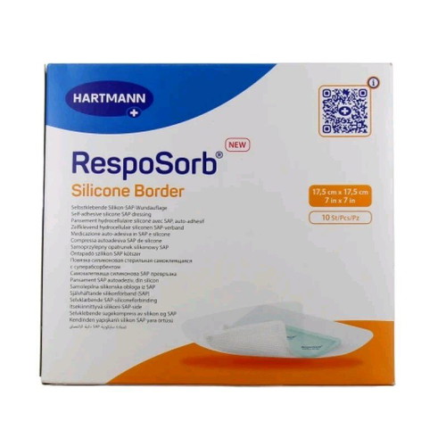 RespoSorb Silicone Border dressings 17.5 x 17.5 new