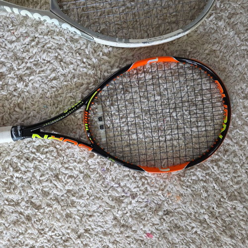Wilson rackets and racket bag used