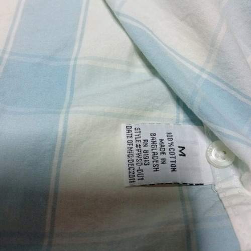 Paper Denim & Cloth short sleeve shirt new, 100% cotton, white and blue