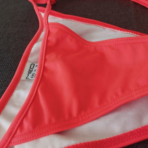 Med Fluo Swimsuit used, coral orange, size S