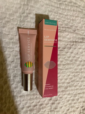 Patchology Lip Service lip balm with vitamin B3, honey and goji berry new