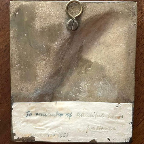 Praying Hands Wall Art Brass Used, 1950s Inspired by Albrecht Durer