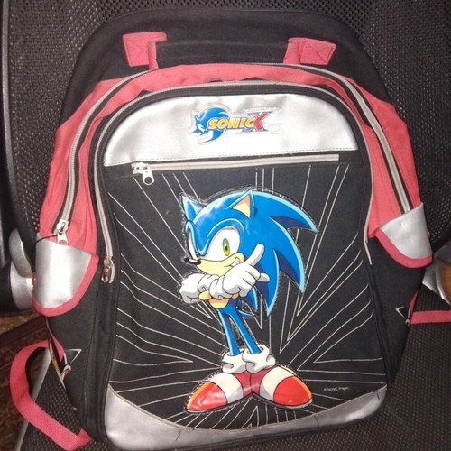 SonicX school bag like new, boys' with two large compartments