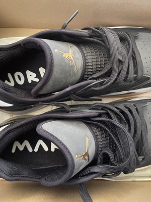 Jordan Mars 270 Black Gold sneakers, size 44.5