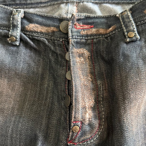 Gianfranco Ferre denim pants like new, limited edition, black and brown