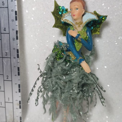 Mistletoe fairy hanging ornament