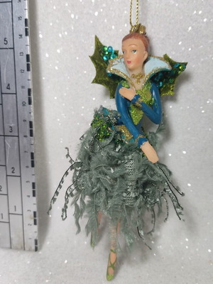 Mistletoe fairy hanging ornament