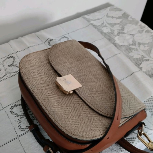 Small fur shoulder bag branded used