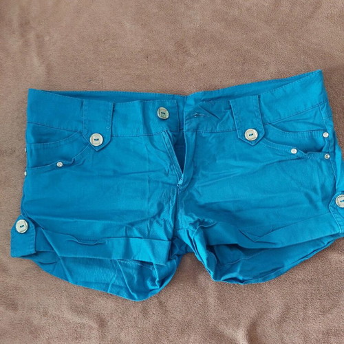 Women's shorts used medium turquoise