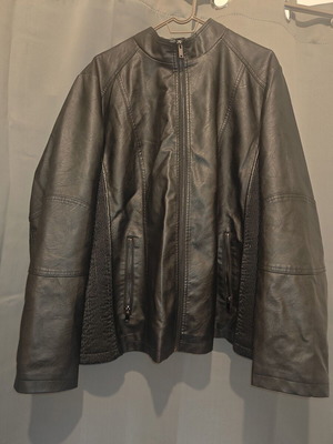Unisex τζάκετ plus size σε μαύρο, 7XL