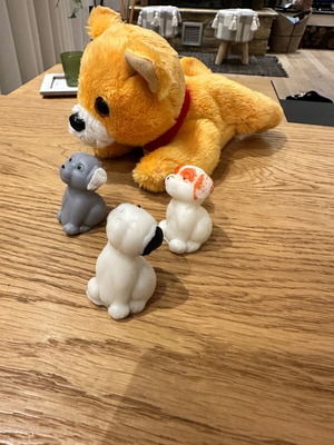 Mammy Surprise Dog used with 3 puppies