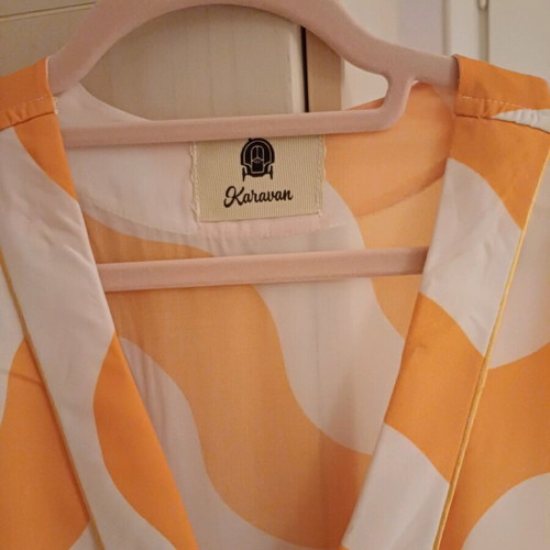 Karavan maxi dress airy with matching headband like new