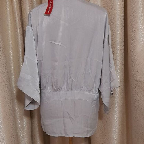 Yamamay gray kimono new satin polyester