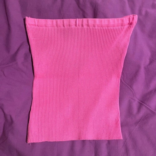Strapless pink top new