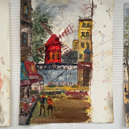 Three Parisian paintings used