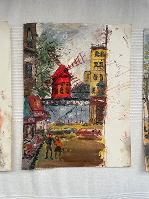 Three Parisian paintings used