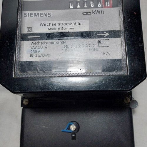 Siemens Electric Meter 7AA50 41 like new, made in Germany