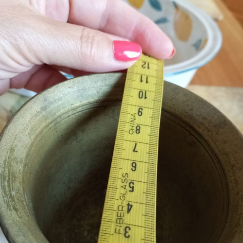 Bronze mortar used, 750 gr