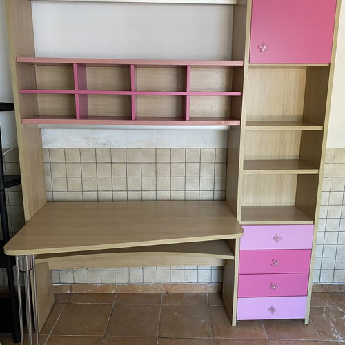 Neoset children's desk bookshelf used