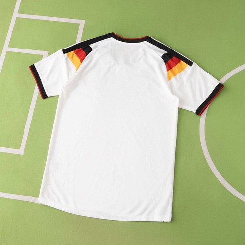 Germany National Team Retro-Style Jersey White 1990 Chevron Design New