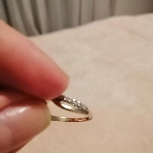 14K Gold Solitaire Ring new with 585 hallmark