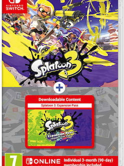 Splatoon 3 Expansion Pass 3 Months NSO Nintendo Switch New PAL
