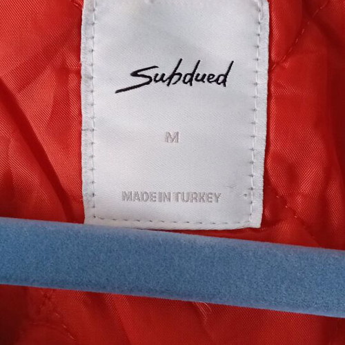 Bomber khaki women's jacket Subdued like new size M with orange lining