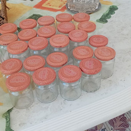 Glass jars set of 24 with lids