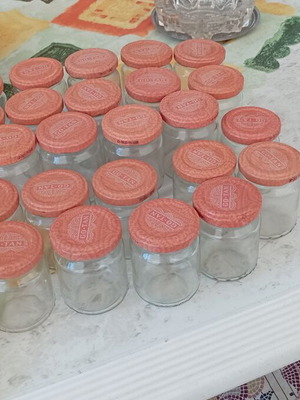 Glass jars set of 24 with lids