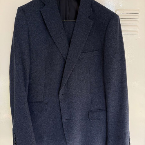 Beneto Maretti Australian Wool Super 130s Suit used, size 54, blue
