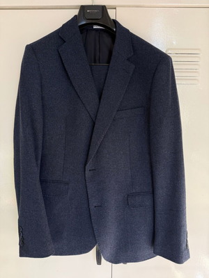 Beneto Maretti Australian Wool Super 130s Suit used, size 54, blue