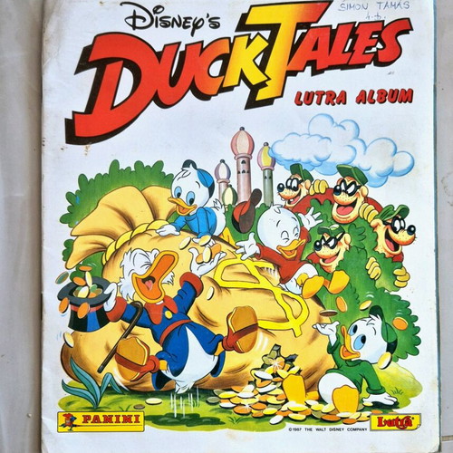 Panini Duck Tales album 1987 like new, Hungarian language
