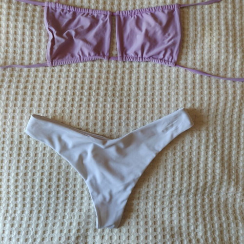 Bikini set with lemon print, size S