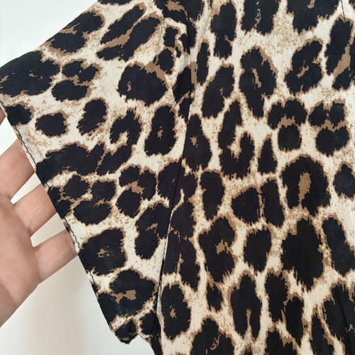C&A Classic Leopard Print Wrap Dress, Medium, 100% Viscose