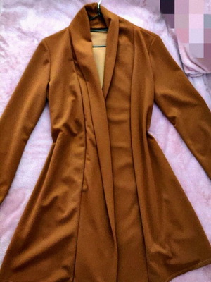 Καφέ κολακευτική ζακέτα cardigan καινούργιο μέγεθος M