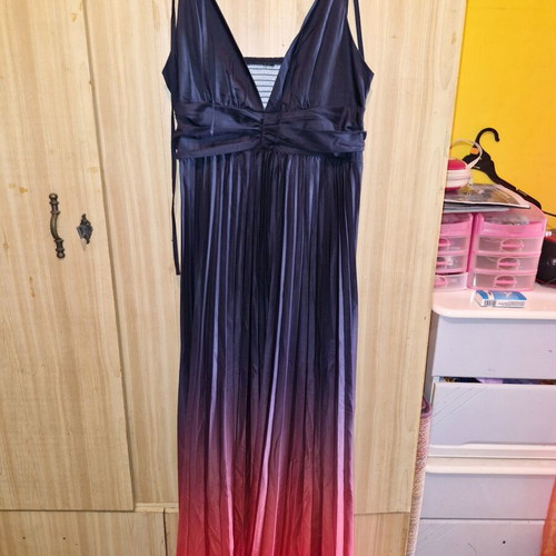 Pleated Ombre Strap Dress new, adjustable straps