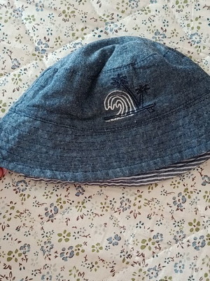 Bucket hat Orchestra blue denim 44cm, new