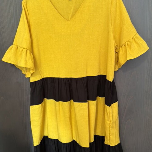 A-Style yellow dress size 18 new