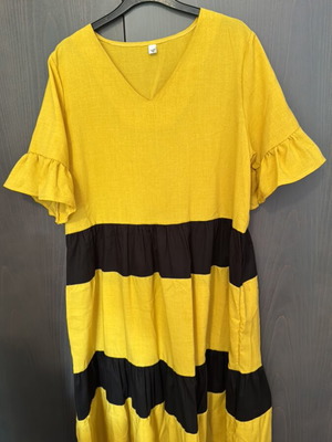 A-Style yellow dress size 18 new