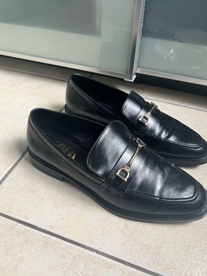 Zara loafer black used, size 37