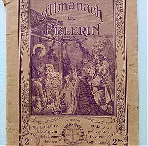 Παλιό Ημερολόγιο Almanach du Pelerin 1929