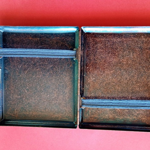 Coney Vintage German Metal Cigarette Case used