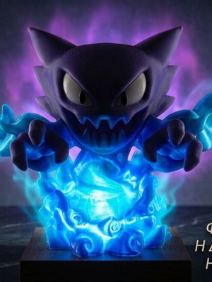 Pokemon Haunter LED lamp 3D printed, like new