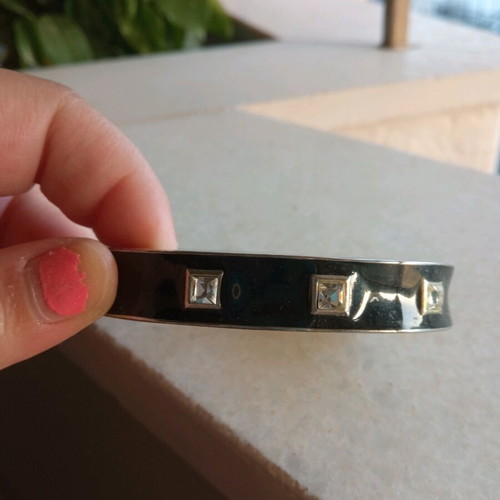Bracelet set cuff y2k in pink and black like new