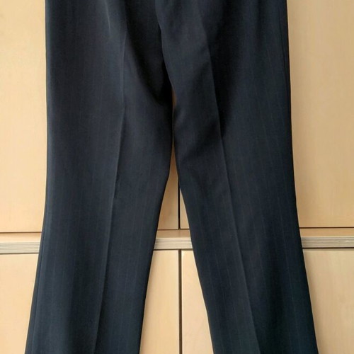 Fabric pants s/m black with subtle brown stripe like new