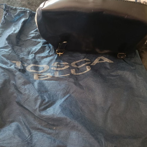 Tosca Blu backpack bag used with leather bottom and straps