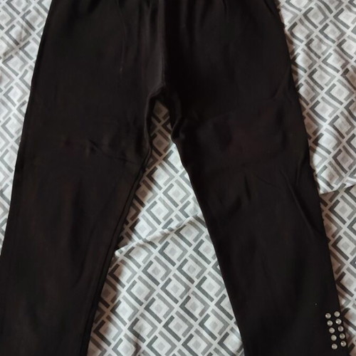 Evita summer set for girls with capri pants, black and yellow