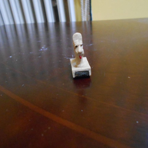 Tintin ''Milou'' old miniature on metal base used